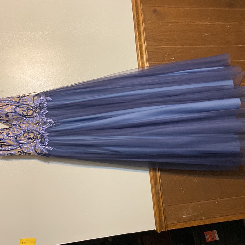 GB dress, sleeveless, beautiful blue
